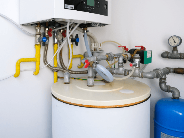 low temperature and hot water